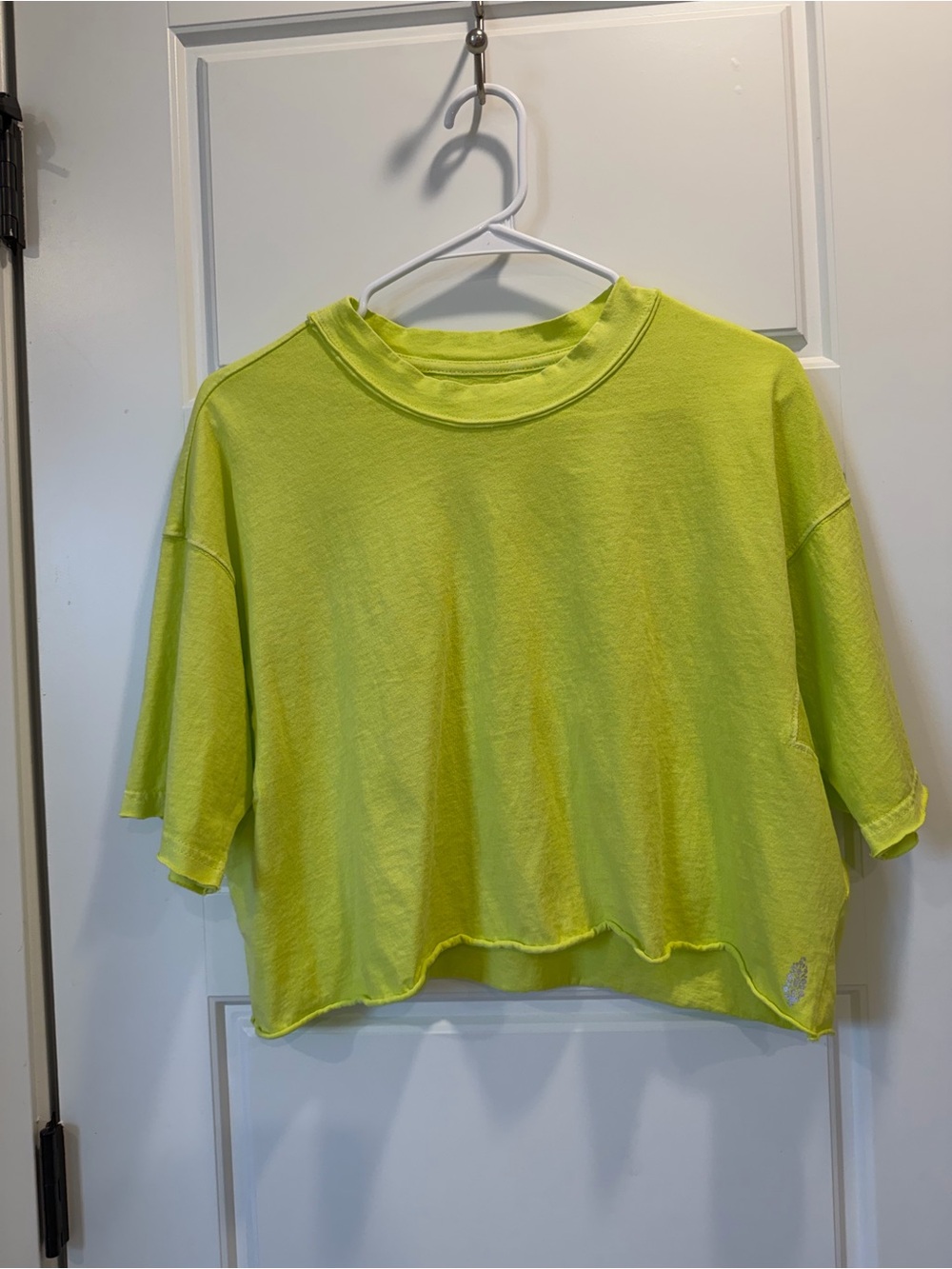 FP Movement by Free People Inspire Neon Yellow Cropped T-Shirt